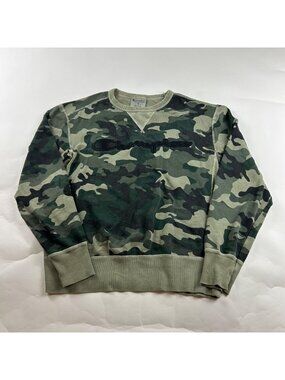 Champion Green Camo Pullover Sweatshirt M